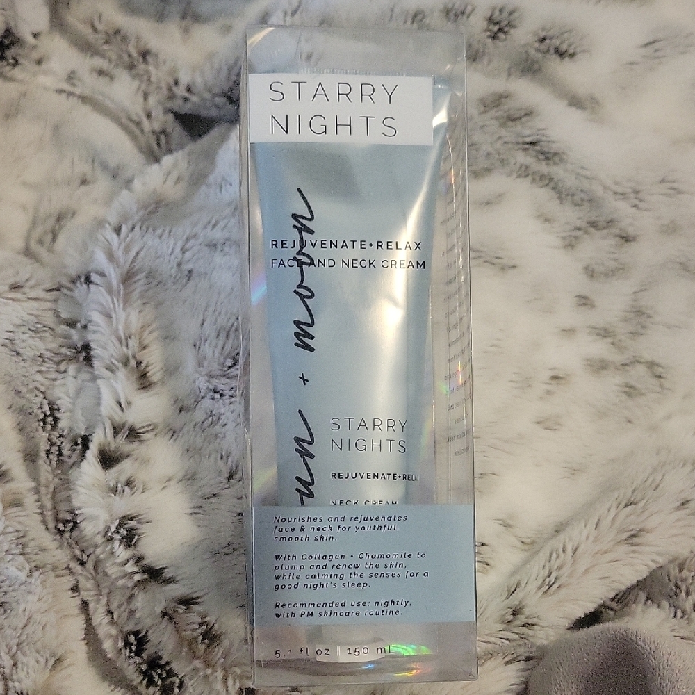 STARRY NIGHTS, Rejuvenate + Relax Face And Neck Cream, NIB